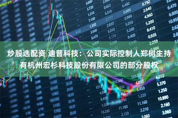 炒股选配资 迪普科技：公司实际控制人郑树生持有杭州宏杉科技股份有限公司的部分股权